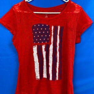 Red American T Shirt